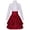 Red, variant on Elegant Gown Shirt Dress for Ruffled Gothic Long Sleeve Cosplay Ensemble