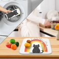 thumbnail image 3 of Yayeee Dish Drying Mat for Kitchen Counter 18" x 24" Microfiber Super Absorbent Coffee Decorative Pad, Black Cat Rainbow, 3 of 9