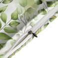 thumbnail image 4 of HAHDAXIA Plant Green Pattern Bedding Solid Comforter Set for All Seasons,3 Pieces(1 Comforter+2 Pillowcases),Soft Microfiber Bedding Set Queen(90"x90"), 4 of 7