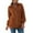 Brown, variant on Fesfesfes Coat for Women Fall And Winter Casual Temperament Solid Color Pocket Zip Plush Coat Top