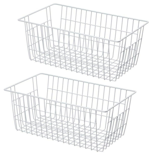 Sanno Large Wire Storage Baskets, Large Wire Baskets For Freezer Storage
