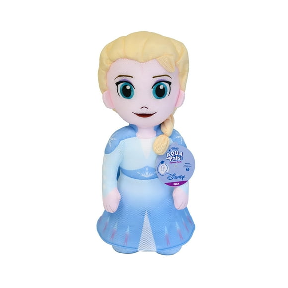 WAHU Aqua Pals Disney Classic Elsa Plush Water Toy for Kids Ages 2+, Fast-Drying Waterproof Plush Doll Toy for Pool and Bathtub, Large, Blue/White, 26"