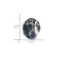 thumbnail image 4 of Sodalite Stone Charm .925 Sterling Silver Antiqued Reflection Beads, 4 of 5