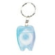 thumbnail image 1 of Llavero portátil con hilo dental para mantener el hilo dental plano y cómodo. Azul, 1 of 9