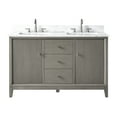 thumbnail image 2 of Vanity Art 54" Bathroom Vanity with Sinks and Engineered Marble Top, Freestanding Storage Cabinet with 2 Drawers, 2 Shelves and 1 Flip Down Tray, 2 of 10