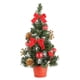 thumbnail image 2 of Árbol de Navidad artificial de escritorio con adornos. Rojo-30CM, 2 of 9