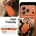 thumbnail image 6 of JETech Slim Case for iPhone 17 Pro 6.3-Inch, Ultra-Thin Lightweight Minimalist Phone Cover with Camera Lens Protection, Matte Anti-Fingerprint Finish (Orange), 6 of 6
