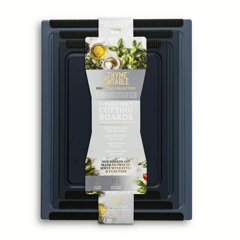 3-Piece Cutting Board Set, Blue photo 8