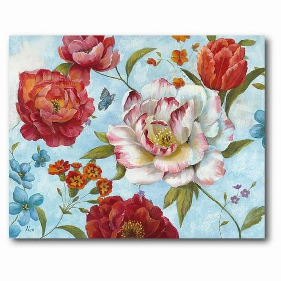 Courtside Market WEB-SG162-30x40 30 x 40 in. Country Blooms Gallery-Wrapped Canvas Wall Art