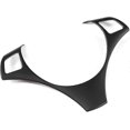 thumbnail image 2 of Matte Black Car Steering Wheel Decoration Frame Trim for BMW 1 3 Series E82 E87 E90 E92 E93 Steering Wheel Button Frame Cover for BMW X1 E84, 2 of 5