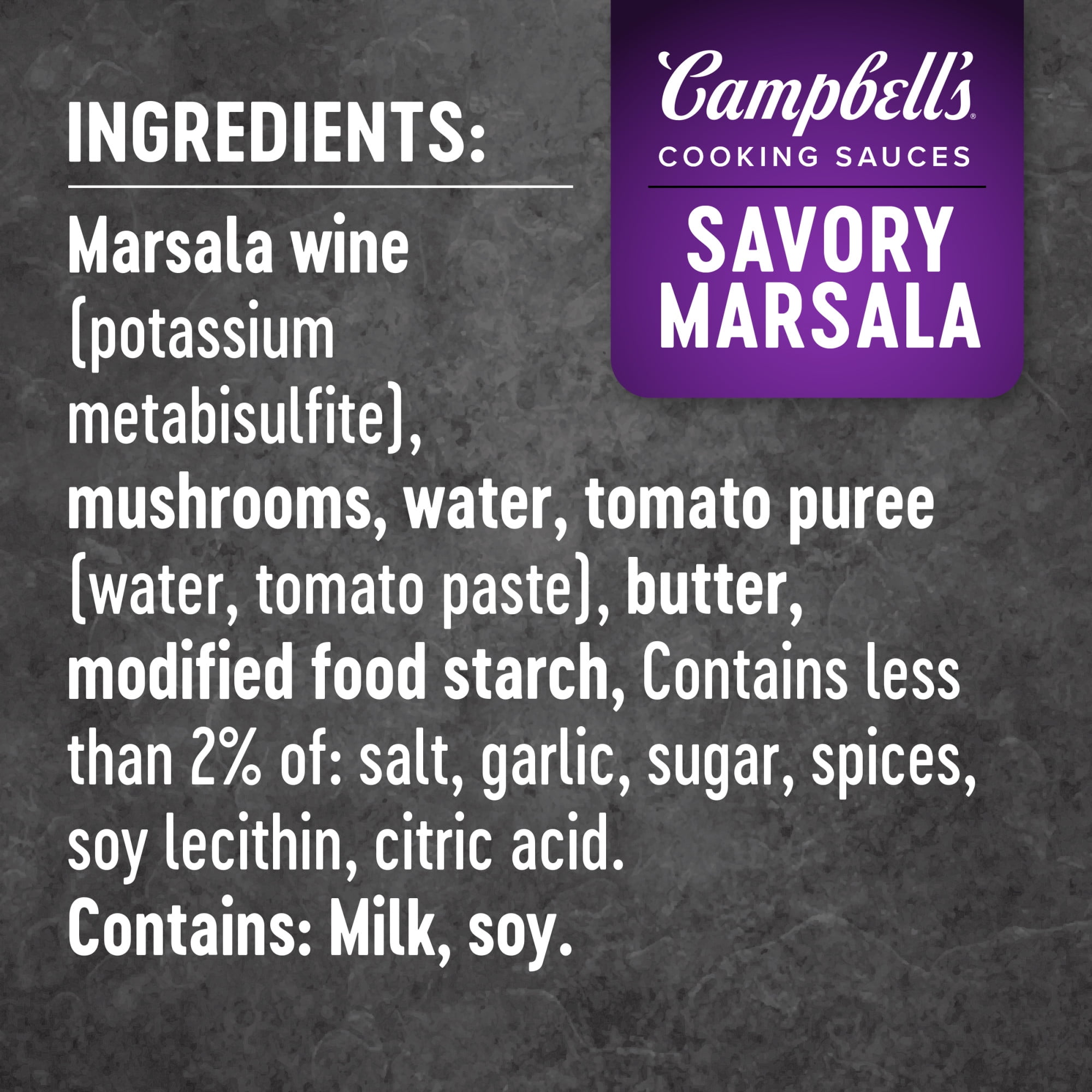 Campbell's® Cooking Sauces Savory Marsala Sauce, 11 oz - Mariano's