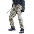 thumbnail image 1 of Wangscanis Men Cargo Pants, Zipper Button Closure Solid/Snakeskin Print Casual Pants Trousers with Pockets, 1 of 2