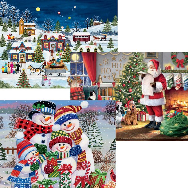 Ceaco® 'Tis the Season Puzzles, Set of 3 Jigsaw Puzzle