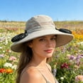 thumbnail image 5 of Gardening Hat For Women,Solar Powered Fan Hat Bucket Hat Fan,Gifts for Him Father Dad Husband,Fishing Essentials for Women Men Camping Hiking Beach Gardening - Gray, 5 of 6