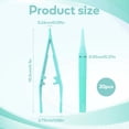 thumbnail image 2 of 20Pcs Reusable Plastic Tweezers Portable Medical Tweezers Comfort Grip First Aid Tweezer Serrated Tips for DIY Arts Crafts Health Beauty Professional Use (10.5cm, Green), 2 of 6
