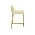 thumbnail image 2 of Sunpan Lawrence 25.5" Modern Faux Leather Counter Stool in Cream, 2 of 3