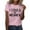 Pink, variant on SHITINN I Could Be Meaner Women Fashion Casual Solid Cute Printed Round Neck Short Sleeve Shirt T Women's Fashion Short Sleeve Blouses Summer Tops