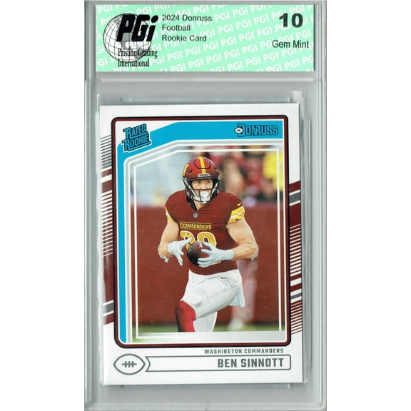 Ben Sinnott 2024 Donruss #314 Football Rookie Card PGI 10