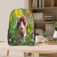 thumbnail image 5 of Kdxio Flower Crown Guinea Pig Clear Backpack, Transparent Bookbag for School for Women Men, Capacity Clear Bag for College, Travel, 5 of 7