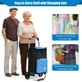 thumbnail image 6 of Costway Folding Utility Dolly Shopping Grocery Cart w/ Removable Bag, 6 of 11