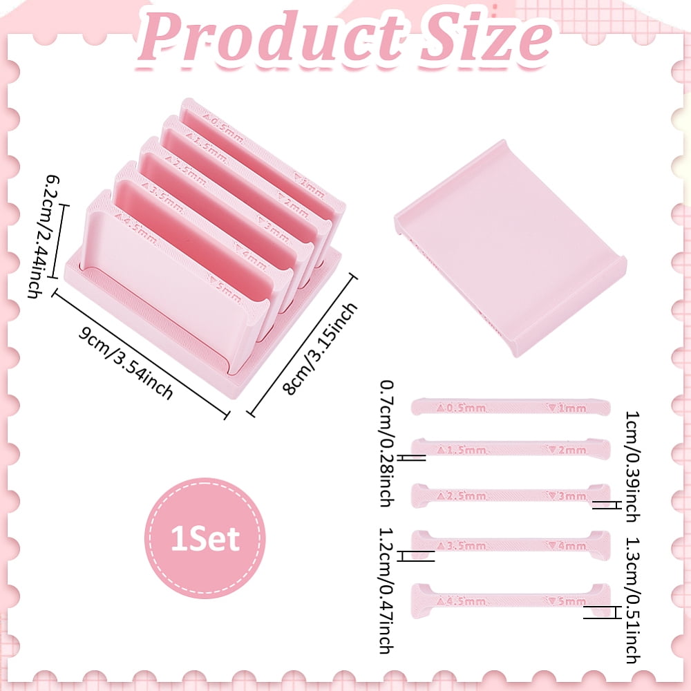 Plastic Polymer Clay Strip Extruder Tool for DIY Crafting Double Sided Rectangle Pink 90x80x62mm