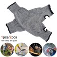 thumbnail image 1 of Cut Resistant Sleeves with Thumb Hole Arm Protection Bite Proof  Protective Arm Sleeves Anti Heat Cut Resistant Guard Work Gloves for Safety Arm Guard for Garden Kitchen, 1 of 6