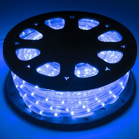 Best Choice S 50ft Led Plugin Rope Lights For Indoor Outdoor Best Choice S 50ft Led Plugin Rope Lights For Indoor Outdoor Decorative Lighting W Waterproof Tubing Blue Com