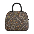 thumbnail image 2 of Camo and Maple Brown Pattern Insulated Leakproof Lunch Box for Work, Lunch Bag for Women Men, Loncheras Para Mujer for Beach Travel Picnic Camping, 2 of 6