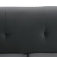 thumbnail image 7 of Everest 90" Gray Fabric Upholstered Sofa with Brushed Stainless Steel Legs, 7 of 7