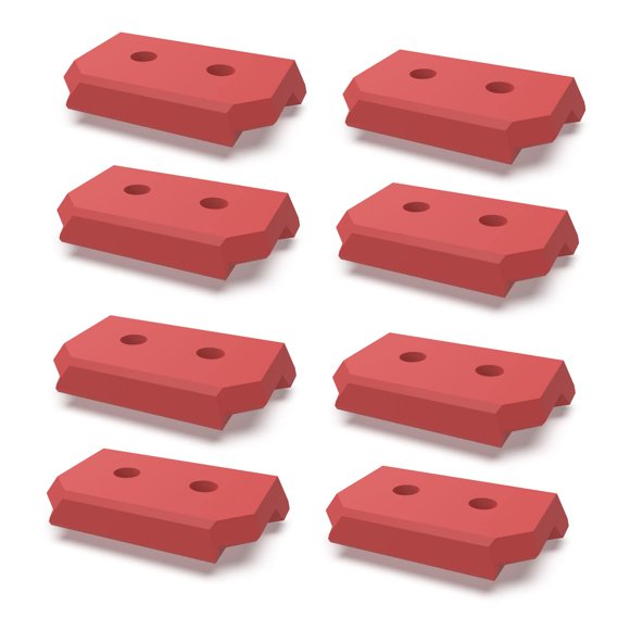 Patas de montaje JILINWEI, 8 piezas, color rojo, compatibles con Milwaukee Packout