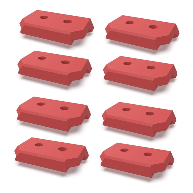 Patas de montaje JILINWEI, 8 piezas, color rojo, compatibles con Milwaukee Packout