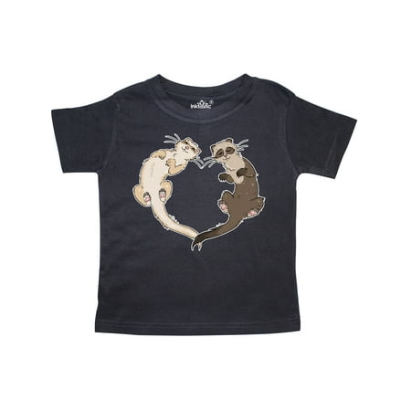 

Inktastic Cute Ferret Heart Gift Toddler Boy or Toddler Girl T-Shirt
