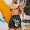 thumbnail image 2 of Yuyamidu Boho Swimwear Men's Swim Trunks Quick Dry & Lightweight Sea Turtle Board Shorts with Pockets Bathing Suits for Beach Pool Surf Summer Vacation Tropical Man 3XL, 2 of 8
