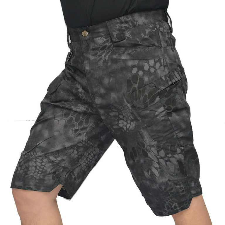 jsaierl Men's Cargo Shorts Big and Tall Multi Pockets Shorts Outdoor  Military Shorts Loose Workwear Cargo Shorts 