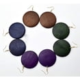 thumbnail image 2 of StylesILove Women Fashion Wooden Round Shaped Wood Dangle Earrings (Navy Blue-Round), 2 of 2