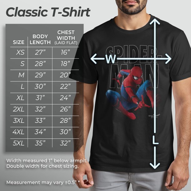 Marvel Spiderman Tee - -neck -shirts for department stores
