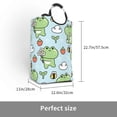 thumbnail image 3 of Bingfone Cute Floral Frog Laundry Hamper,Large Canvas Fabric Lightweight Storage Basket Toy Organizer Dirty Clothes Collapsible, 3 of 6