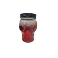 thumbnail image 3 of Global Amici Skull Glass Canister, Red Ombre, Red, 3 of 6