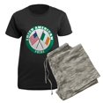 thumbnail image 5 of CafePress - Irish American Pride Women's Dark Pajamas - Women's Short Sleeve Print T-Shirt and Pants Dark Cotton Pajama Set, 5 of 7