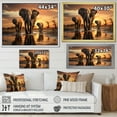 thumbnail image 4 of Designart "Elephant Forms Of Serenity II" Animals Floater Framed Canvas Art Print, 4 of 7