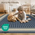 thumbnail image 4 of ODIKA Herringbone Geometric Diamond Lattice Border Interlocking Zigzag for Dining Room, Large Office, Lounge, Non-Slip Chair-Friendly, 4 of 6
