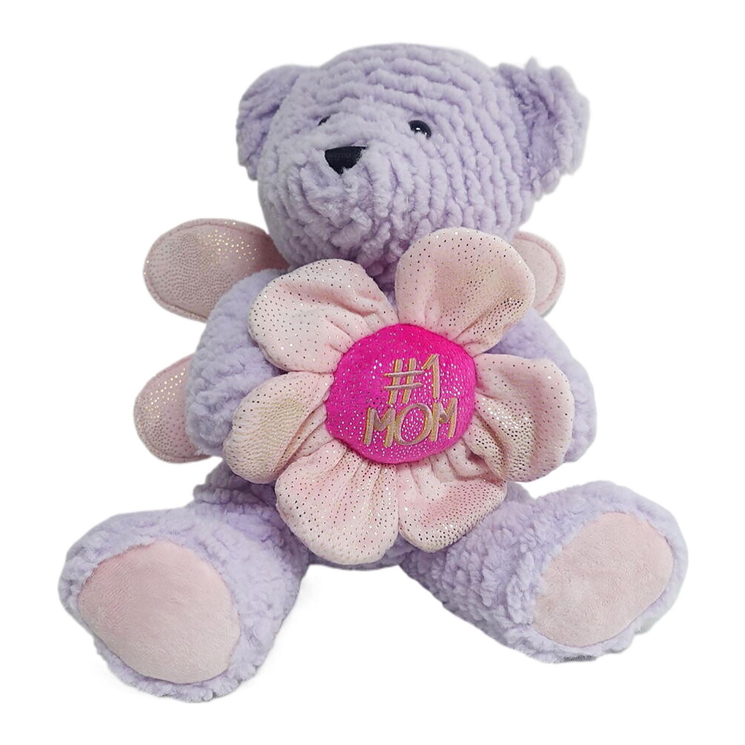 Way To Celebrate Mother's Day Plush Purple  Bear, 12.5inch