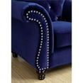 thumbnail image 3 of Bowery Hill Modern / Contemporary Fabric Nailhead Trim Sofa in Blue Finish, 3 of 7