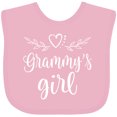 thumbnail image 3 of Inktastic Grammy Girl Granddaughter Girls Baby Bib, 3 of 4