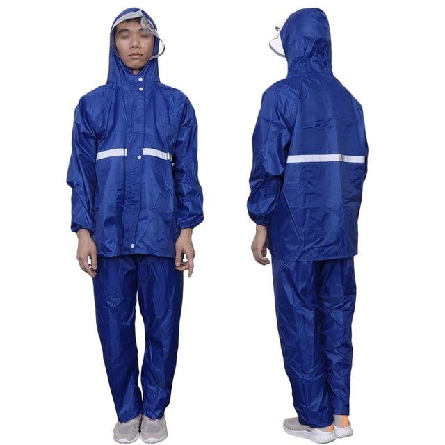 UPGRATOR Traje De Lluvia Para Adulto Con Capucha Impermeable Y Color Oscuro Y Portátil