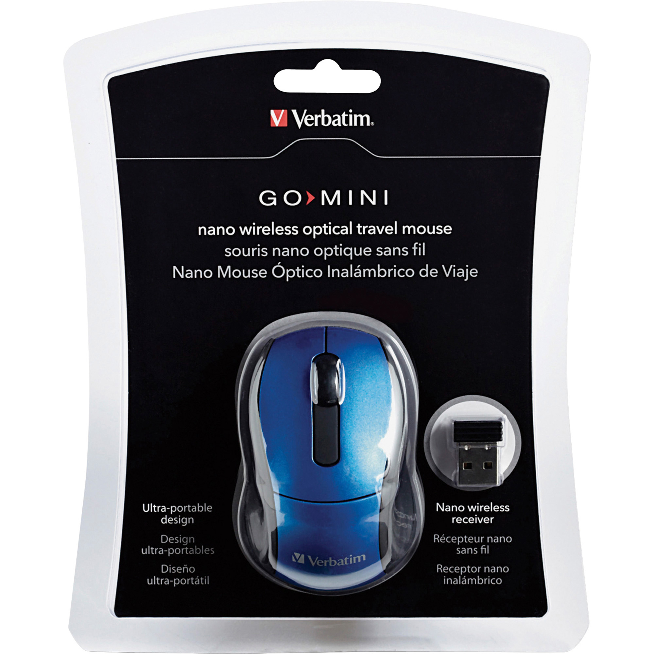 Verbatim 97471 Wireless Mini Travel Mouse (Blue) - image 3 of 7