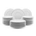 thumbnail image 1 of Juego 24 Platos Hondos, Bowls o Cuencos Soperos Vidrio Opal Templado Ultra Resistentes, Colección Toledo Redondos, Modernos, Blanco Brillante 24 cm, Hecho en Italia, 1 of 9
