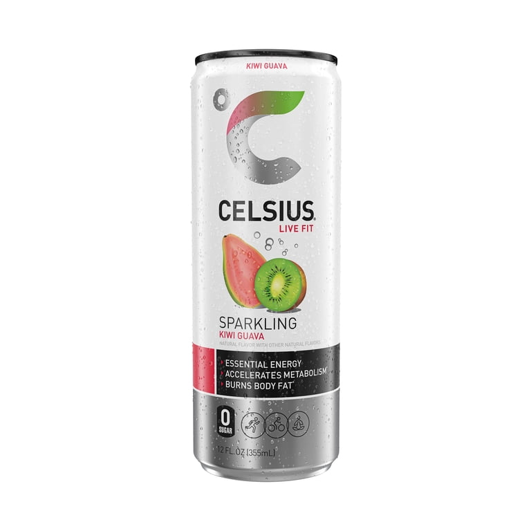 Celsius Sparkling Kiwi Guava Energy Drink, 12 fl oz, 12 Pack photo 3