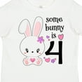 thumbnail image 4 of Inktastic Somebunny is Four 4th Birthday Bunny Boys or Girls Toddler T-Shirt, 4 of 5
