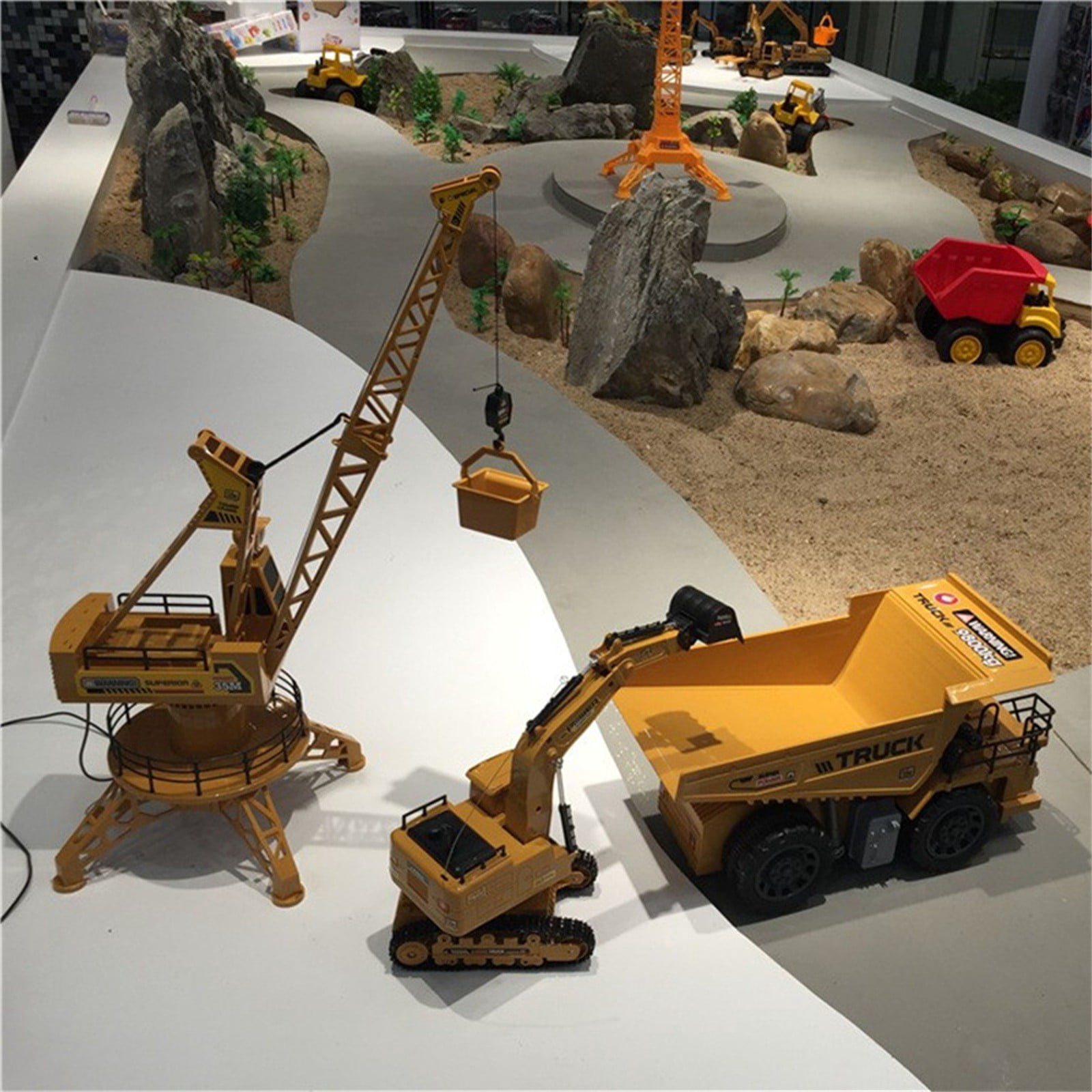 Remote Control Tower Xieming Wire Controlled Engineering Vehicle Model Model Toy Control Cars Mini Excavator Remote Control Car Run Gesture Sensing Stunt Remote Control Cool Remote Control Boats Cars